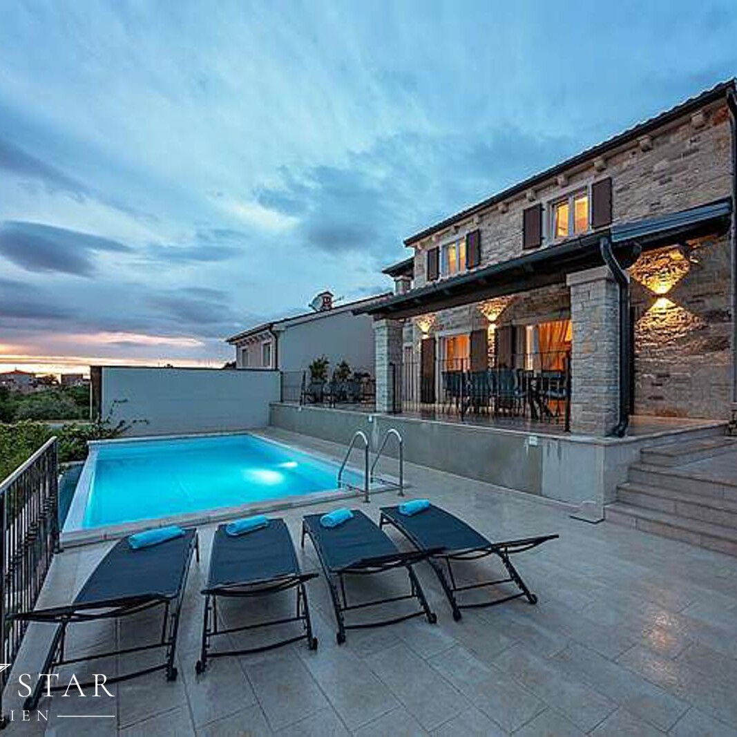 Haus mit Pool in Sveti Lovrec Istria-30