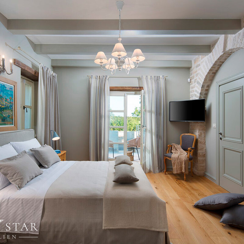 Luxusvilla mit Pool Istrien kaufen Schlafzimmer 3