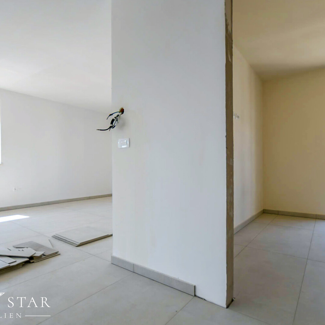 Penthouse Wohnung 3-ZI+WZ Neubau mit Dachterrasse in Porec Zimmer und Wohnzimmer