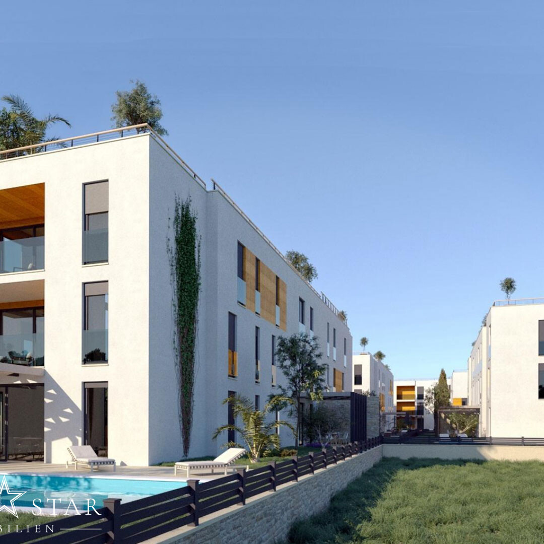 Penthouse Wohnung 3-ZI+WZ Neubau mit Dachterrasse in Porec Projekt-Gartenbild