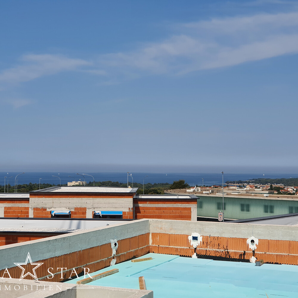 Neubau Wohnung mit Dachterrasse und Meerblick Porec